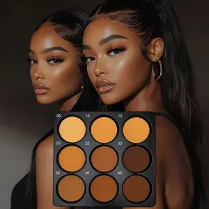 [9-Color Eyeshadow] Chocolate Eyeshadow Palette | Matte, Shimmer & Glitter Finishes, Blendable Eye Makeup for Natural to Bold Looks, Brown Tones, Compact Size bronze  eye  shadow