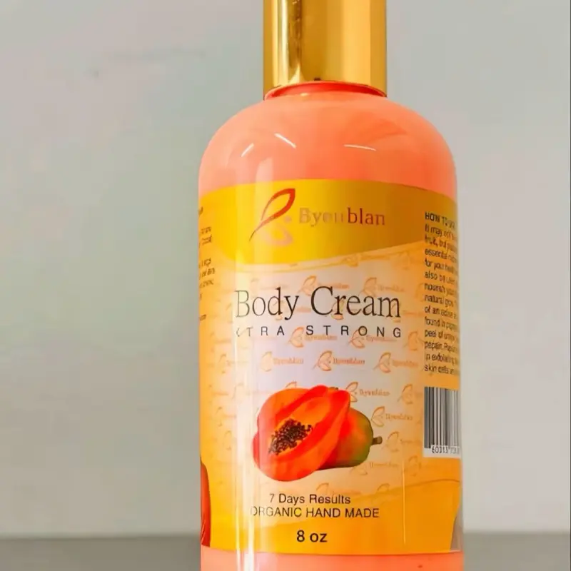 Byenblan Papaya Body Cream, 8oz Brightening Skin Cream for Even-Toned Complexion