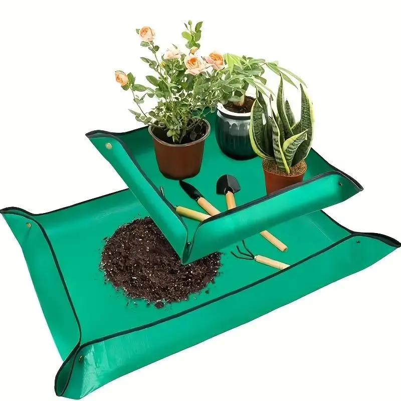 Foldable Gardening Mat, Waterproof Gardening Mat, Dirt Resistant Plant Changing Soil Mat, Suitable for Transplanting and Changing Soil