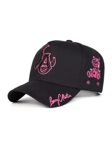 Unisex La Heart Five-Panel Baseball Cap, Adjustable Sun Protection Casual Hat for Spring & Fall, Outdoor Travel Beach Vacation