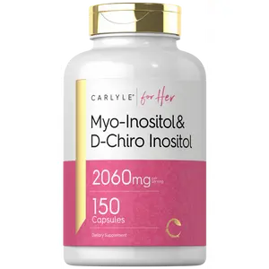 Carlyle Myo-Inositol & D-Chiro Inositol Supplement | 2060mg | 150 Capsules | Non-GMO, Gluten Free Complex