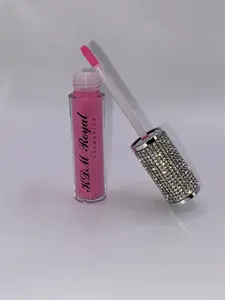 KDM Royal Rosa Pink Lip Gloss with Shea Butter & Vitamin E for High-Shine Finish and Hydration Makeup Essential