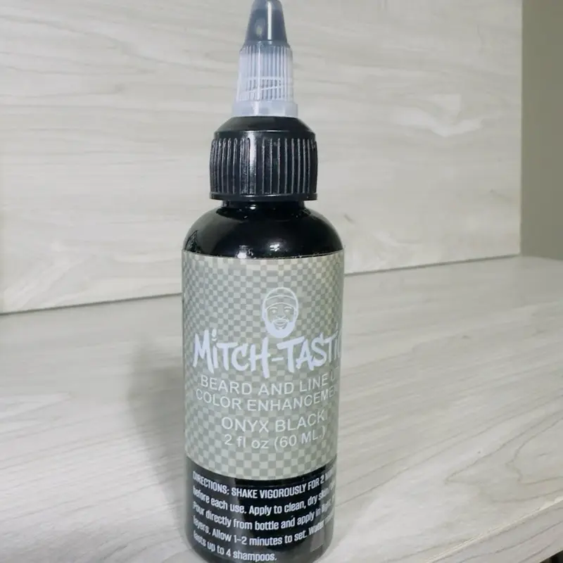 Mitch-Tastic Onyx Black Beard & Line Up Enhancer (Color Enhancement Collection) - GreedySt LLC Beauty Coloring Tool for Airgun/Spray Gun Use Only