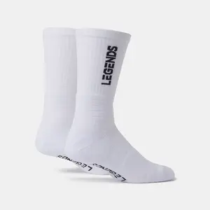 Vertical Spotlight Socks 2.0 White , Large (10-12.5)