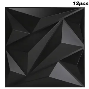 3D Wall Panel, PVC Material Modern 3D Wall Decoration Board, 3D Wall Panel for Interior Wall Decor, Living Room, Indoor Wall Decoration Supplies