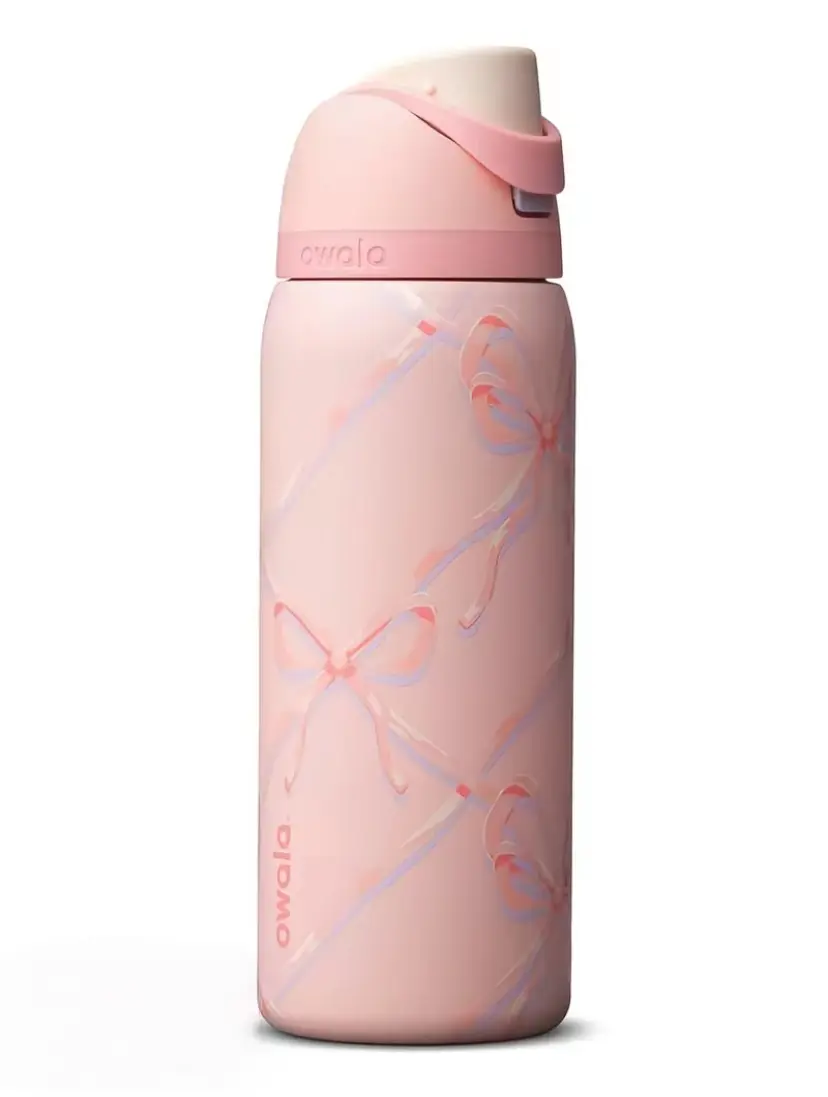 Owala 32oz Glitter Sugar Plum Fairy  Stainless Steel Water Bottle - Straw Lid, Leak-Proof,  BPA-Free, Portable Gym Travel Flask