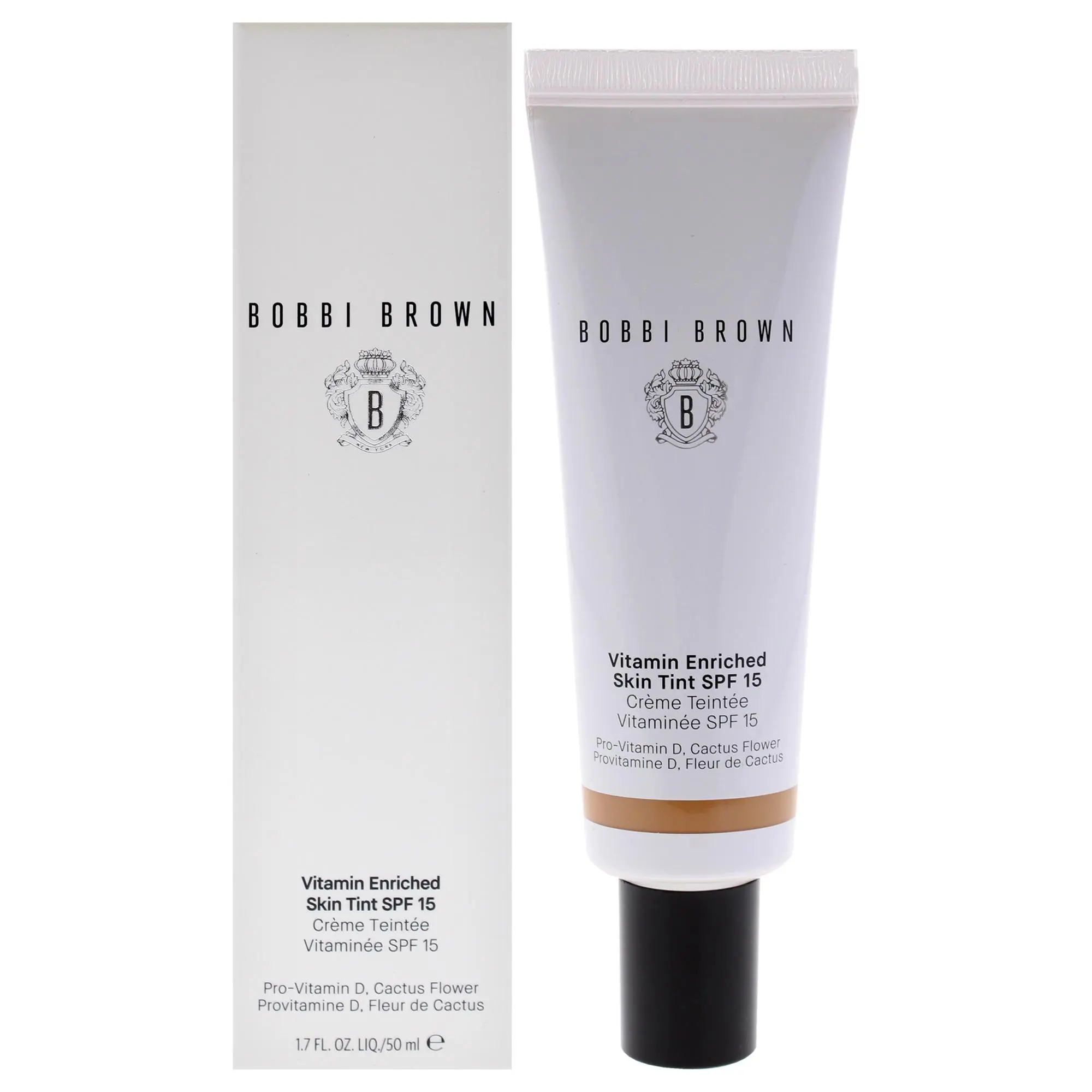 Bobbi Brown Women's Vitamin Enriched Skin Tint SPF 15 - 3 Golden, Daily Radiant Coverage Makeup, 1.7 fl oz