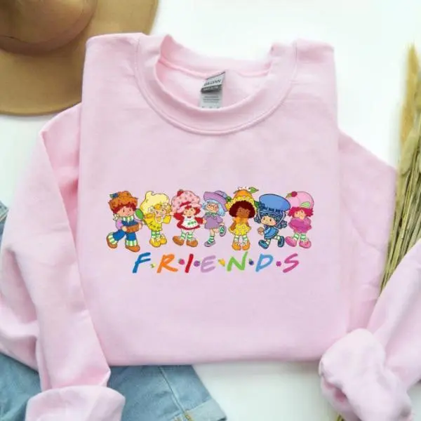 vintage strawberry shortcake with friends Sweatshirt, strawberry shortcake, girly sweatshirt