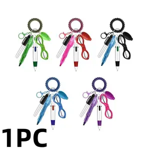 7-Piece Nurse Pen Set with Badge Scroll Clip, Adjustable Mini Nursing Ball Pen, Wearable Wrist and Clothes Clip, Nurse Day Gift
