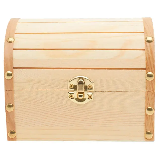 Wooden Treasure Chest, 6" x 4.5" Wooden Treasure Chest, 6" x 4.5"