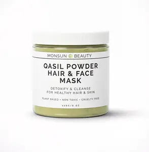 Qasil Organics 100% Pure Qasil Mask Powder for Hair and Skin mud  mask Cleansing Skincare Repairing