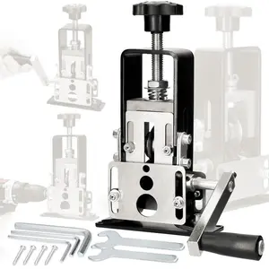 Multi Functional Wire Stripper Machine Hand Crank Operation Supports 1-25mm Wires Drill Powered Cable Stripping Tool for Electrical Work DIY Heavy Duty Portable