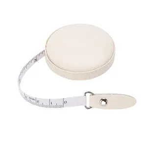Soft Leather Auto-Retract Mini Measuring Tape – Compact, Smooth Pull, Accurate for Body, DIY, Crafts & Daily Use