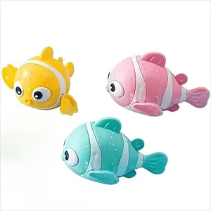 3-piece clownfish floating toy, floating children's bathtub toy, boy and girl bathtub toy, cute bathtub and pool toy—essential water play toy for showers and beach swimming, perfect for birthdays and Easter gifts