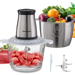 Food Processor, Meat Grinder with two Bowl ,3L Electric Food Chopper for Meat, Fruits, Vegetables, Baby Food, Nuts
