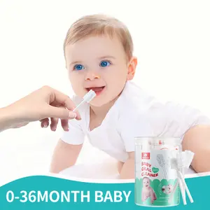 Baby Tongue Cleaner, Newborn Baby Toothbrush, 96PCS Disposable Infant Toothbrush Clean Baby Mouth,Gauze Gum Cleaner Toothbrush Baby Oral Cleaning Stick Dental Care for 0-36 Month Baby