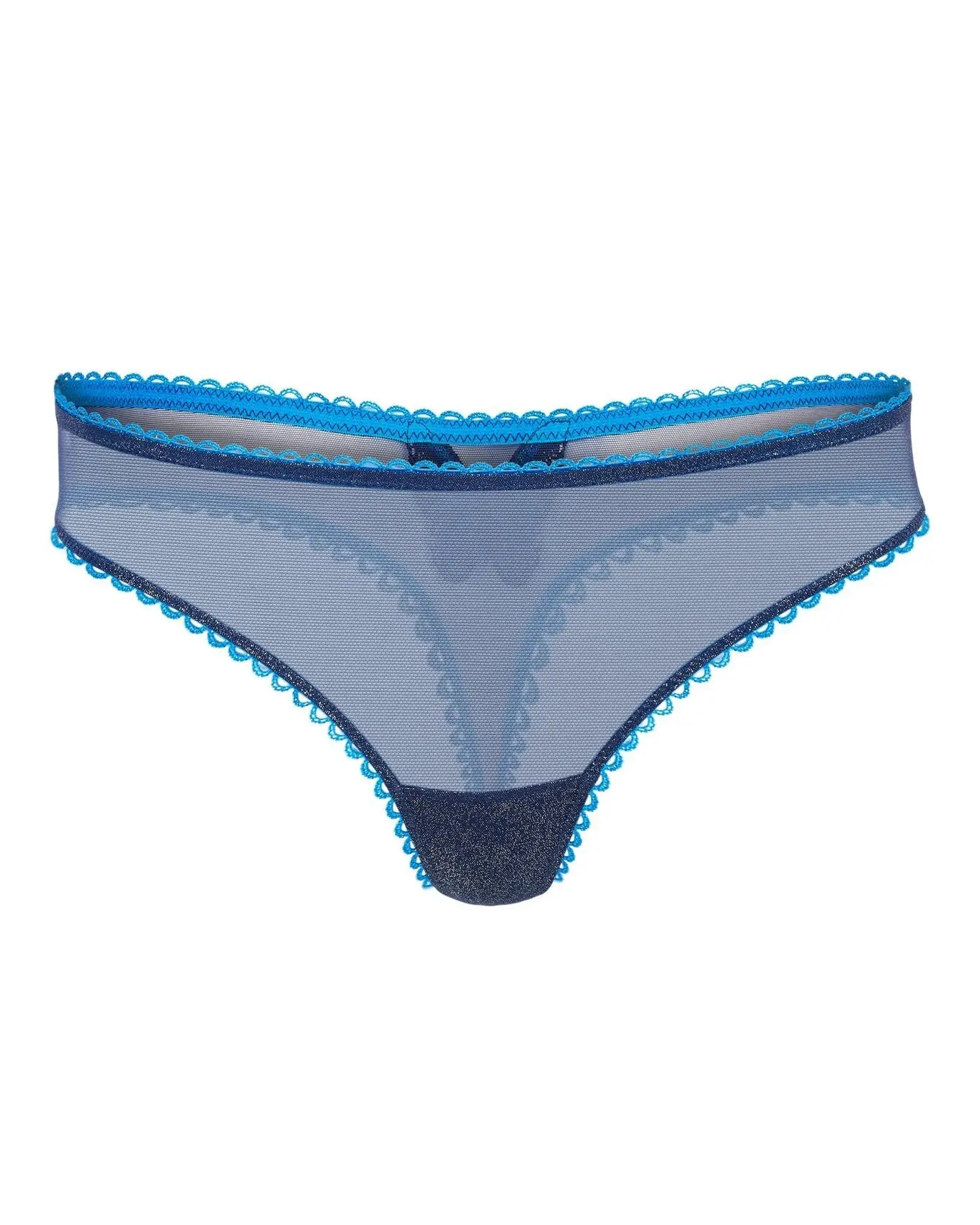 Alyshia Thong Animal Blue Panty