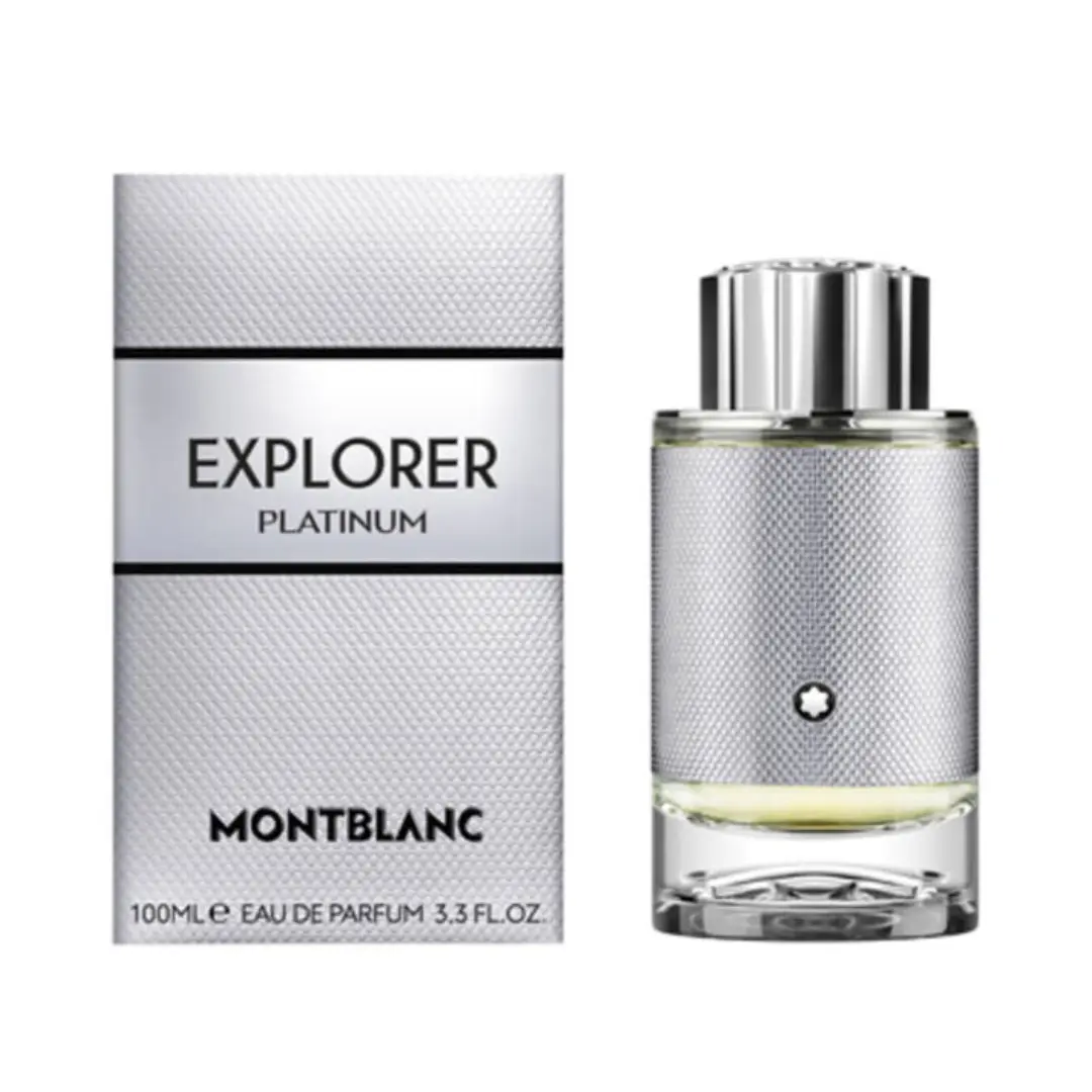 Montblanc Explorer Platinum Eau de Parfum For Men 3.3 oz | Violet Leaves, Clary Sage & Cedarwood Men's Cologne | Woody Aromatic Fragrance