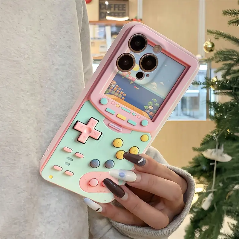 Colorful Game Machine Pattern Tpu Anti-Drop Protective Case for iPhone 6/7/8/x/XS/XR/XS Max/11/12/13/14/15/16 Pro Max