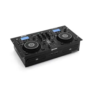 Gemini Sound CDM-4000BT Dual CD/USB DJ Media Player + Bluetooth | All-in-One Standalone DJ Solution with 2-Channel Mixer, Pitch Control, Rack-Mountable, Ideal for Clubs & Mobile DJs