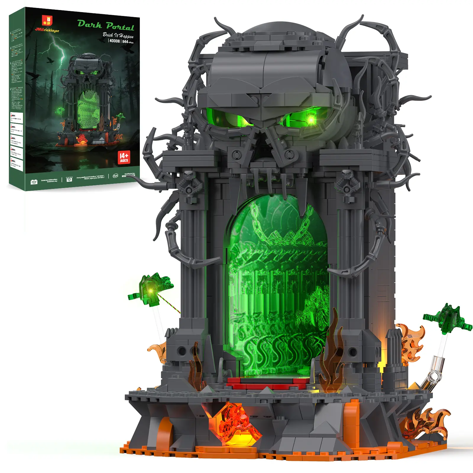 Dark Portal 40006 Building Model Kit, 1144 PCS Haunting Display Build for Dark Fantasy Fans
