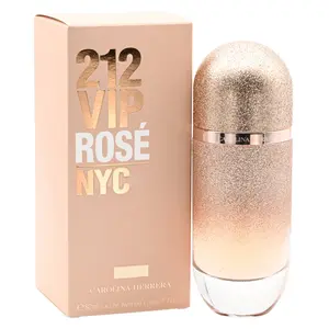 Carolina Herrera 212 VIP Rose Elixir Intense EDP - Women's Full-Size 2.7 fl oz Floral Citrus Fruit-Flavored Fragrance, New in Box, with Mandarin Top Notes, Citrus Women's Fragrance, Fruit-Flavored Women's Fragrance