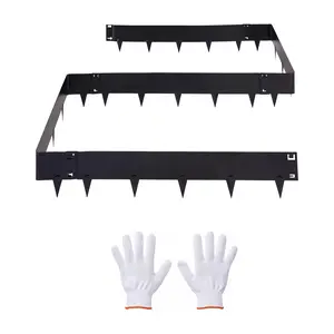 VEVOR Galvanized Steel Landscape Edging, 6-Pack 40 x 8.15 Inch Metal Edging for Landscaping with Gloves, Easy-to-Install, Heavy Duty Metal Garden Edge Border for Flower Bed, Yard Pathway