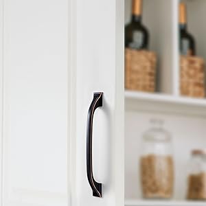 10 Pack Antique Brass Cabinet Pulls 3 Inch Vintage Brass Cabinet Handles Antique Brass Hardware for Kitchen Cabinets 8222 Drawers Bedroom Dresser Bathroom Vanity Cupboard