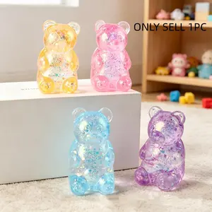 Soft Teddy Bear Maltose Squeezing Toy, Soft Silicone, Slow Rebound Plastic Texture, Stress Relieving Accessories, Children's Toy, Adult Sensory Stress Relieving and Anxiety Relieving, Office Stress Relieving Tool