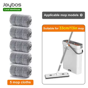 5pcs Microfiber Swivel Mop Replacement Head、Floor Scrubber、Machine Washable，Washable Microfiber Mop Pad, Suitable for 33 cm /12.99 in Mop