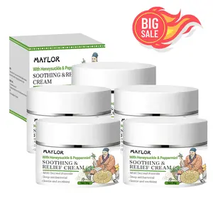 MAYLOR Herbal Sensitive Skin Comprehensive Soothing Cream - Soothing Relief Cream Moisturizer for Lightweight Hydration & Daily Comfort - Calming, Gentle and Refreshing Formula lsamo calmante para hydrate eczema cream Blend Body Care