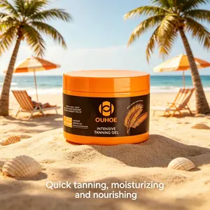 OUHOE Deep Hydrating Bronzer Gel Moisturizer - Alcohol-Free Body Care for Dry Skin, Natural Sun-Kissed Tan, Vitamin E, Calendula, Carrot Oil, Long-Lasting Even Tone, Smooth Glowing Skin, Summer Must-Have tiktokshopspringglowup Daily Intensive self tanner