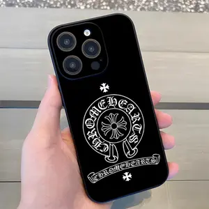 rand C-chrome G-hearts Phone Case for iPhone 17 Pro Max 16 15 14 Pro Max iPhone 13 Pro Max 11 Plus Silicone Cover