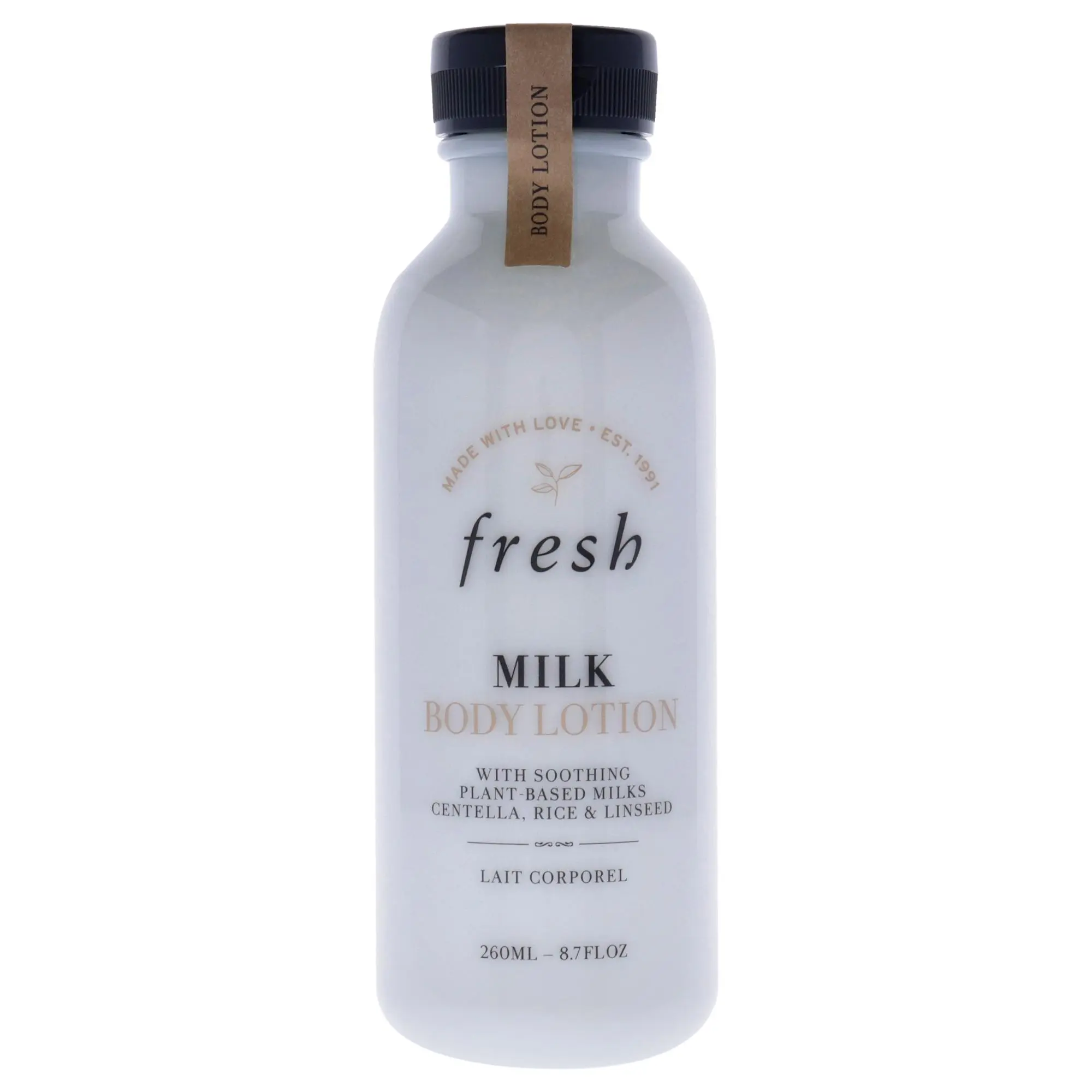 Fresh Milk Body Lotion - Unisex Body Care Cosmetic, Gentle Hydrating Moisture-Soothing Daily Moisturizer, 8.7 fl oz