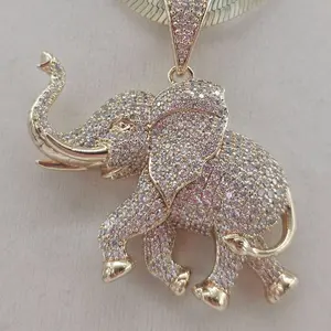 (C29) 14KGOLDPLATED  elephant and elegant chain.
