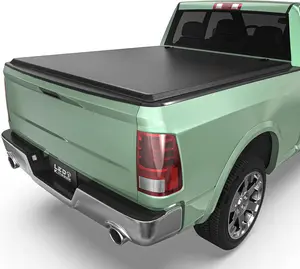 8ft Bed Soft Roll Up Truck Bed Tonneau Cover Fits for Dodge Ram 1500 2002-2023 (Classic Only), Fits for 2003-2025 Dodge Ram 2500 3500, w/o Rambox
