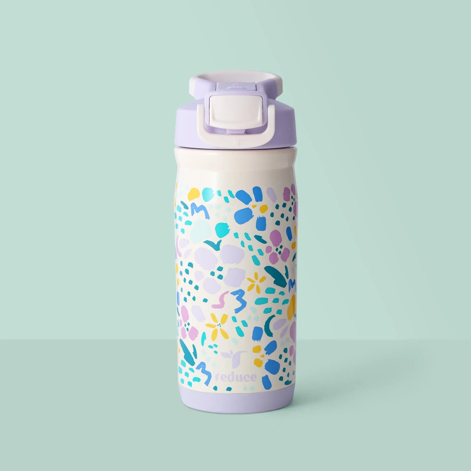 Reduce Hydrate Pro 14oz Kids Water Bottle - Spill Proof Straw Bottle, Leak Resistant, Reusable School & Sports Bottle