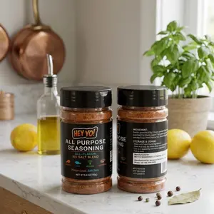 HEY YO! All Purpose Seasoning All-Flavor No Salt Blend 150g 5.3 oz Jar for Versatile Cooking Flavor Enhancer