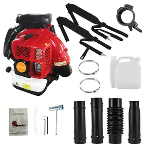 Backpack Leaf Blower,80CC Gas Powered 900CFM Air Volume 2.3L Oil Tank 2-Stroke Engine Backpack Blower Snow Blower for Lawn Yard Garden