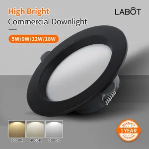 LED Recessed Ceiling Light, 5w 9w 12w 18w, American Style, Embedded 4 Inch Hole, 7 10 12 Inches, Ideal for Home Lighting