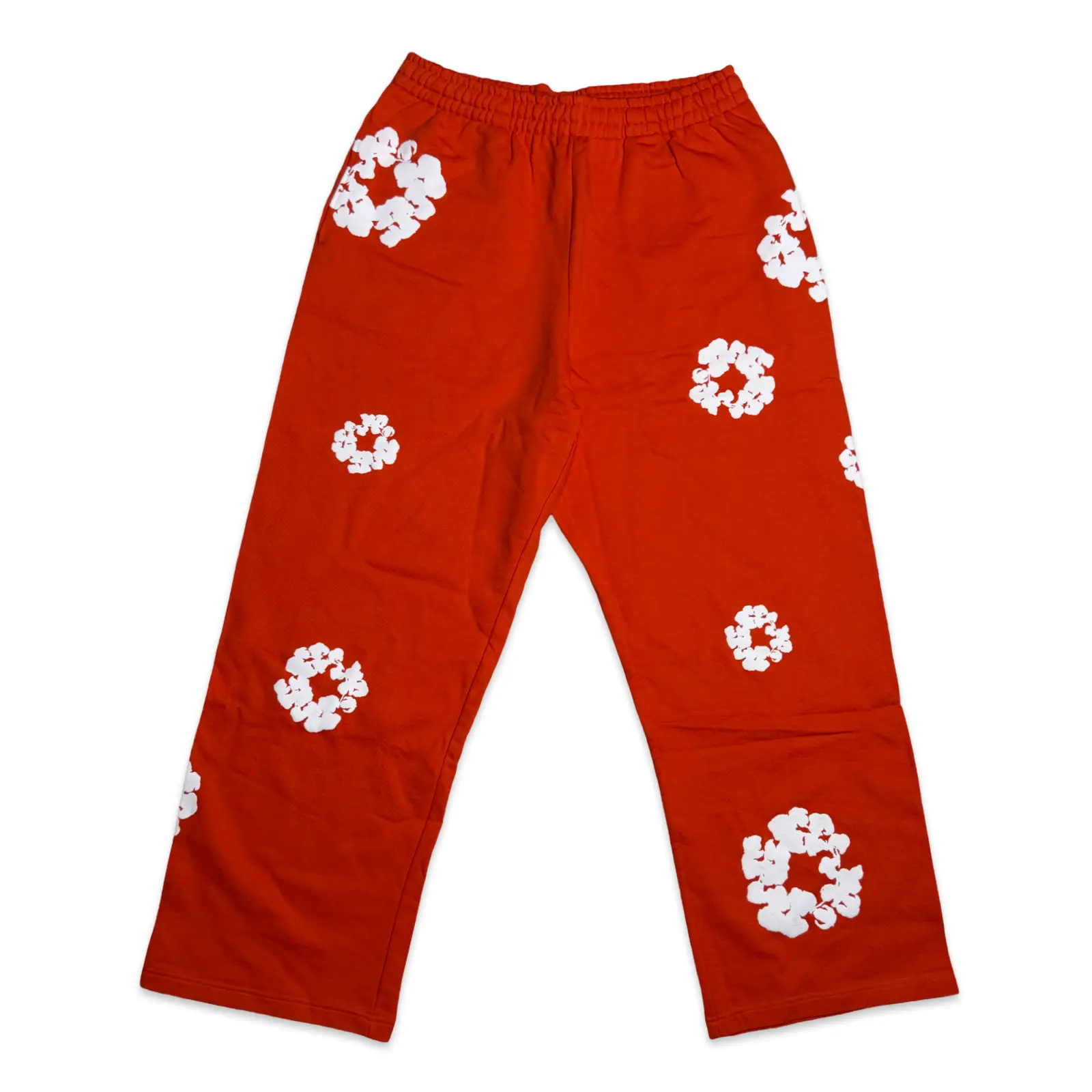 Denim Tears Cotton Wreath Sweatpants Dark Orange Size Large 100% Authentic