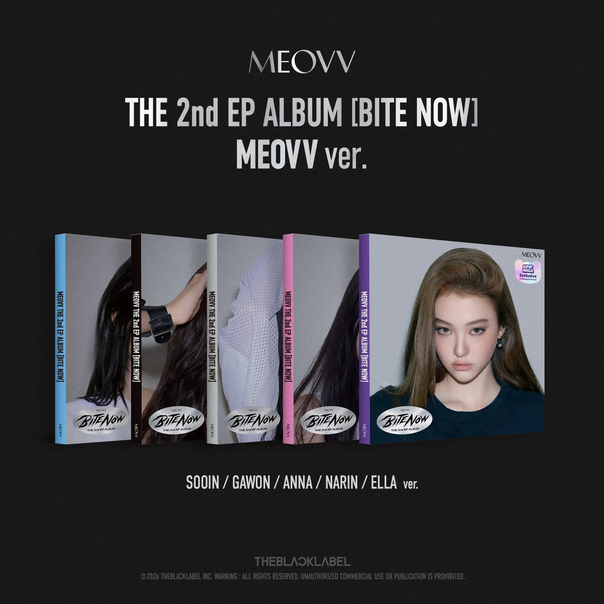 MEOVV - 2nd EP 'BITE NOW’ (MEOVV ver.) (Kpop Nara Exclusive - MEOVV Ver.)