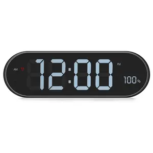 360 stand Sentry SPBT14 Bluetooth Portable Alarm Clock Speaker with 360-Degree Rotation & Large Display