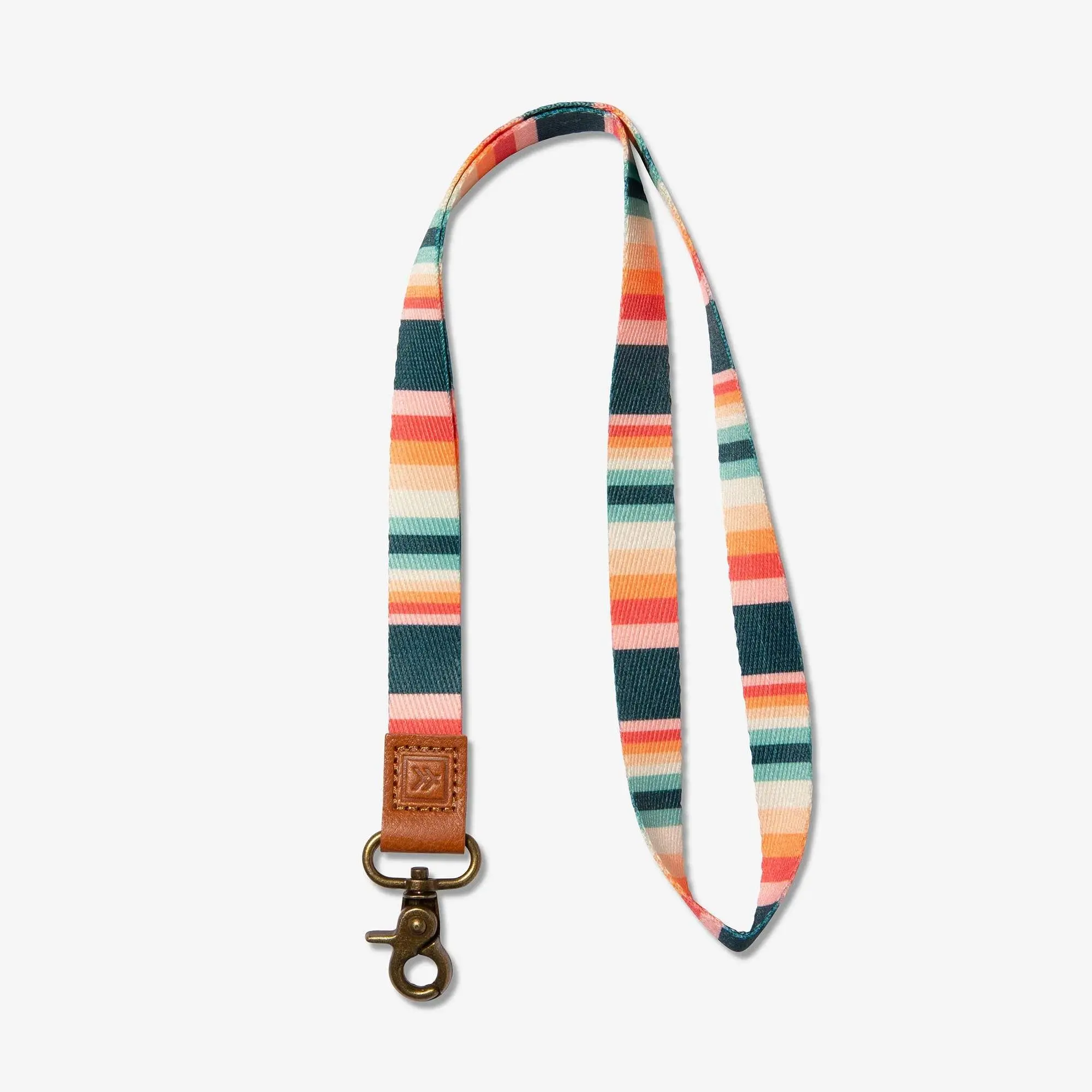 Thread Custom Personalized Lanyard - 17 in Renae Neck Lanyard with Leather Loop, Stylish Office Identification Badge Accessory for Computers & Office Supplies, Custom Lanyard