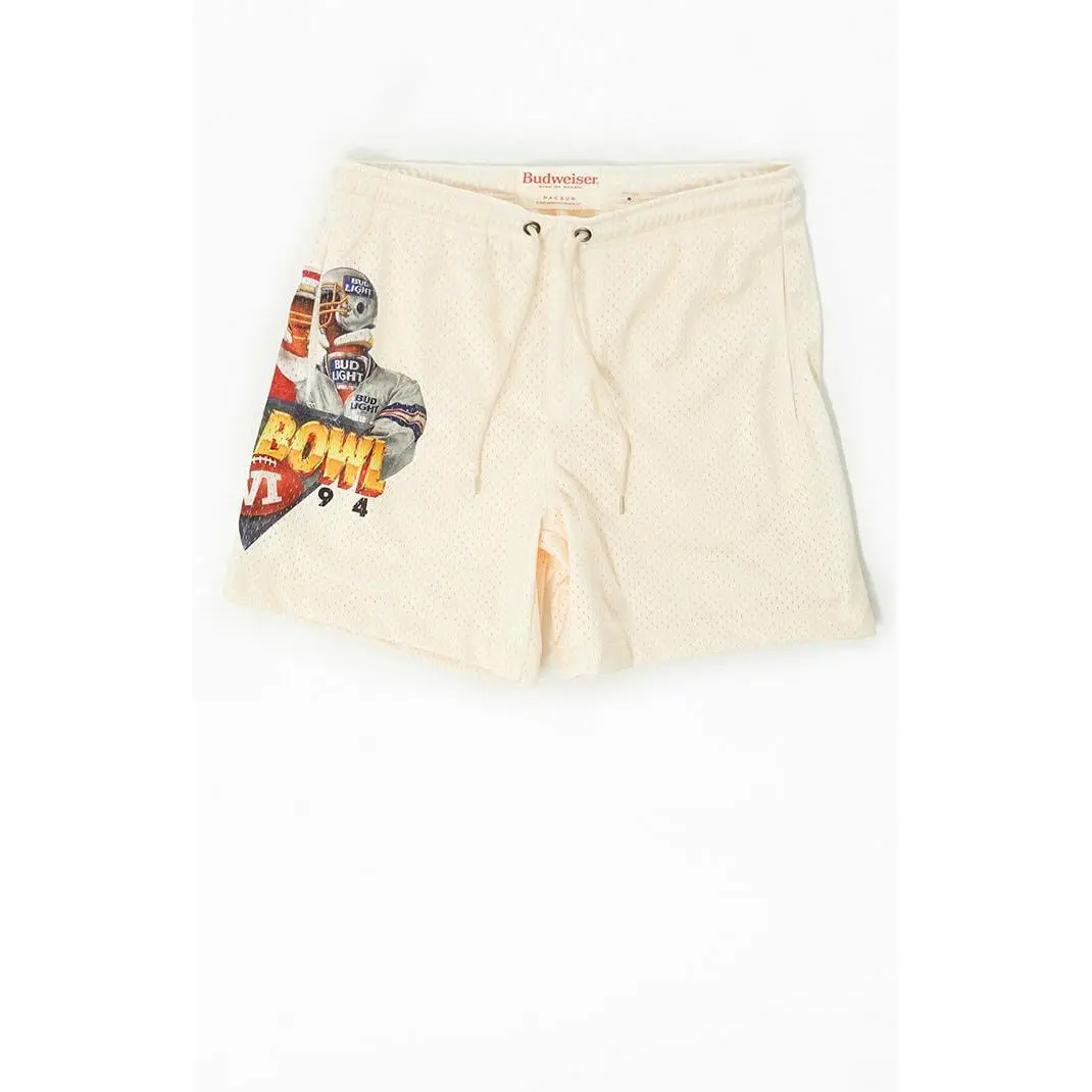 Budweiser Men's Bud Bowl Rivals Mesh Basketball Shorts