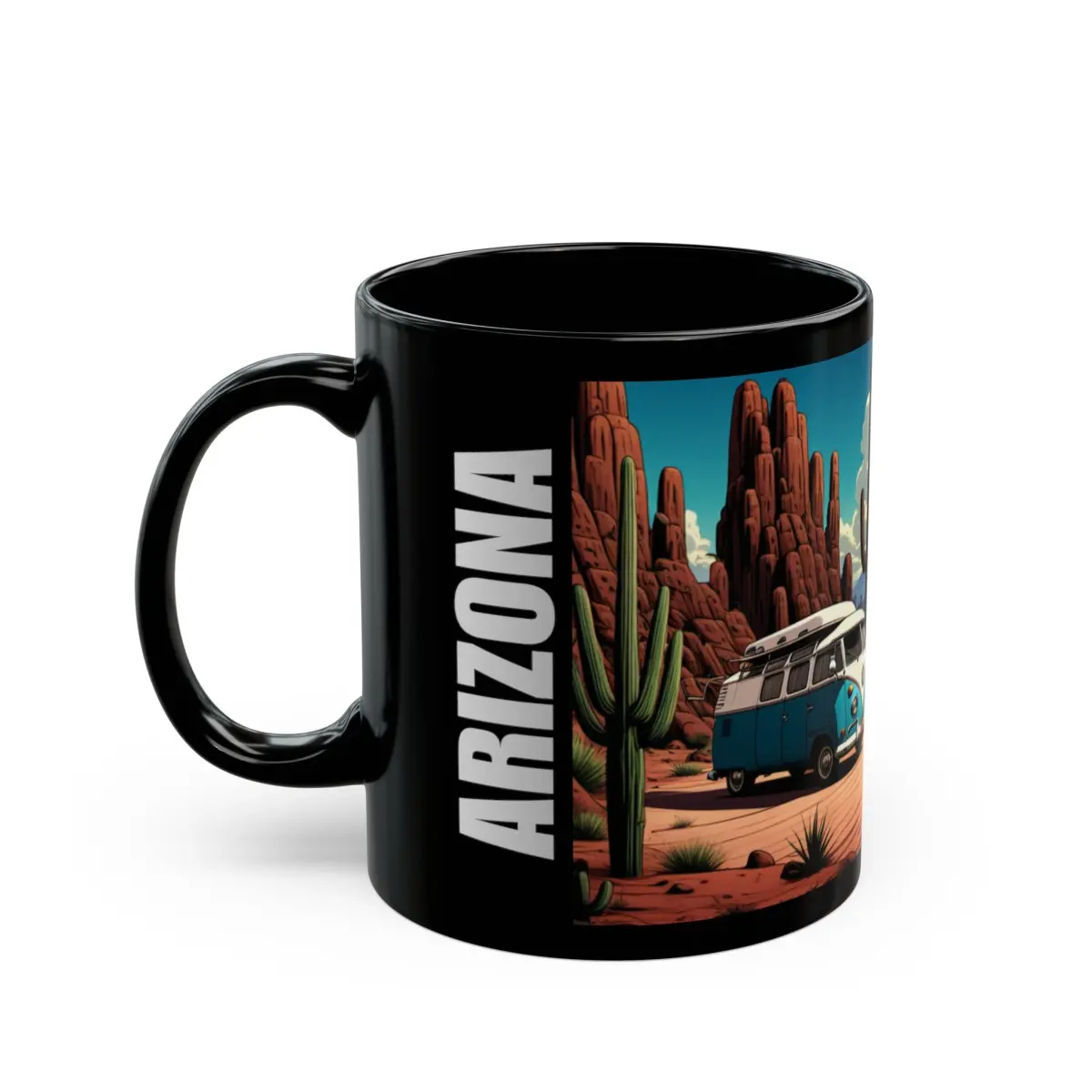 Arizona Coffee Mug - VW Bus Westfalia Camper Van RV Desert Snowbird