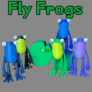 Fly Frogs - Collectible, Modular Figures, Decorative Figurine