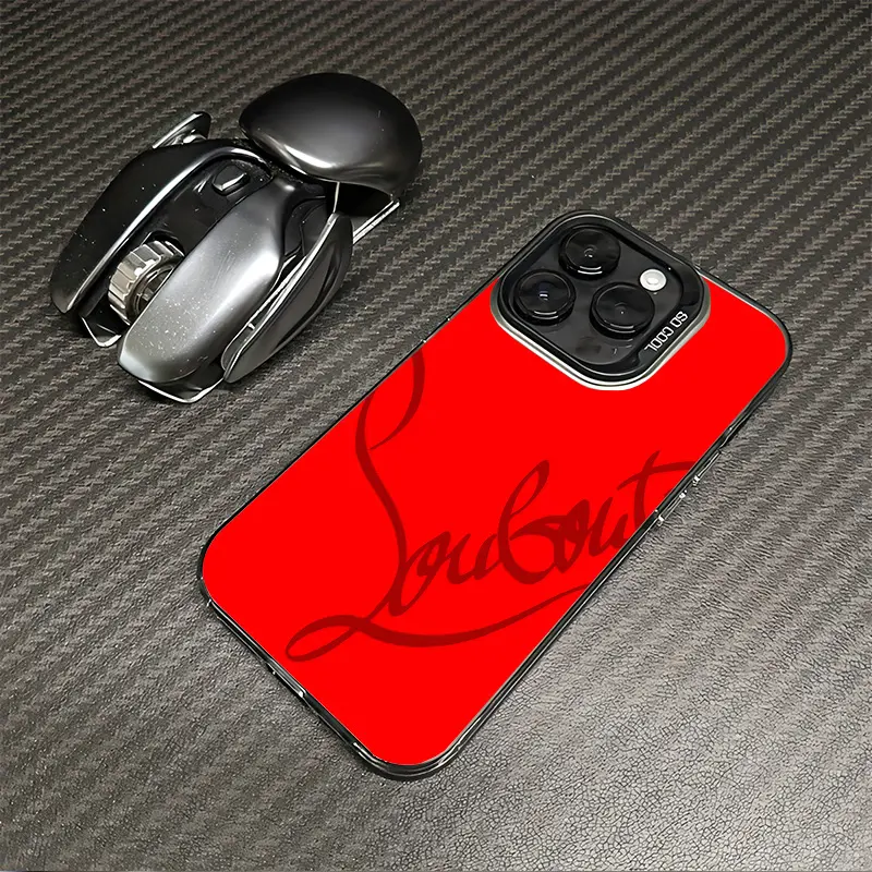 Red Sole Aesthetic Elevate Your Phone Game iPhone 17 Pro Max 16 15 14 13 12 11 Pro Max Plus Screen Protector iPhone 16 Pro Max Curiosity Shockproof Soft Silicone Transparent Acrylic Protective Case Q23
