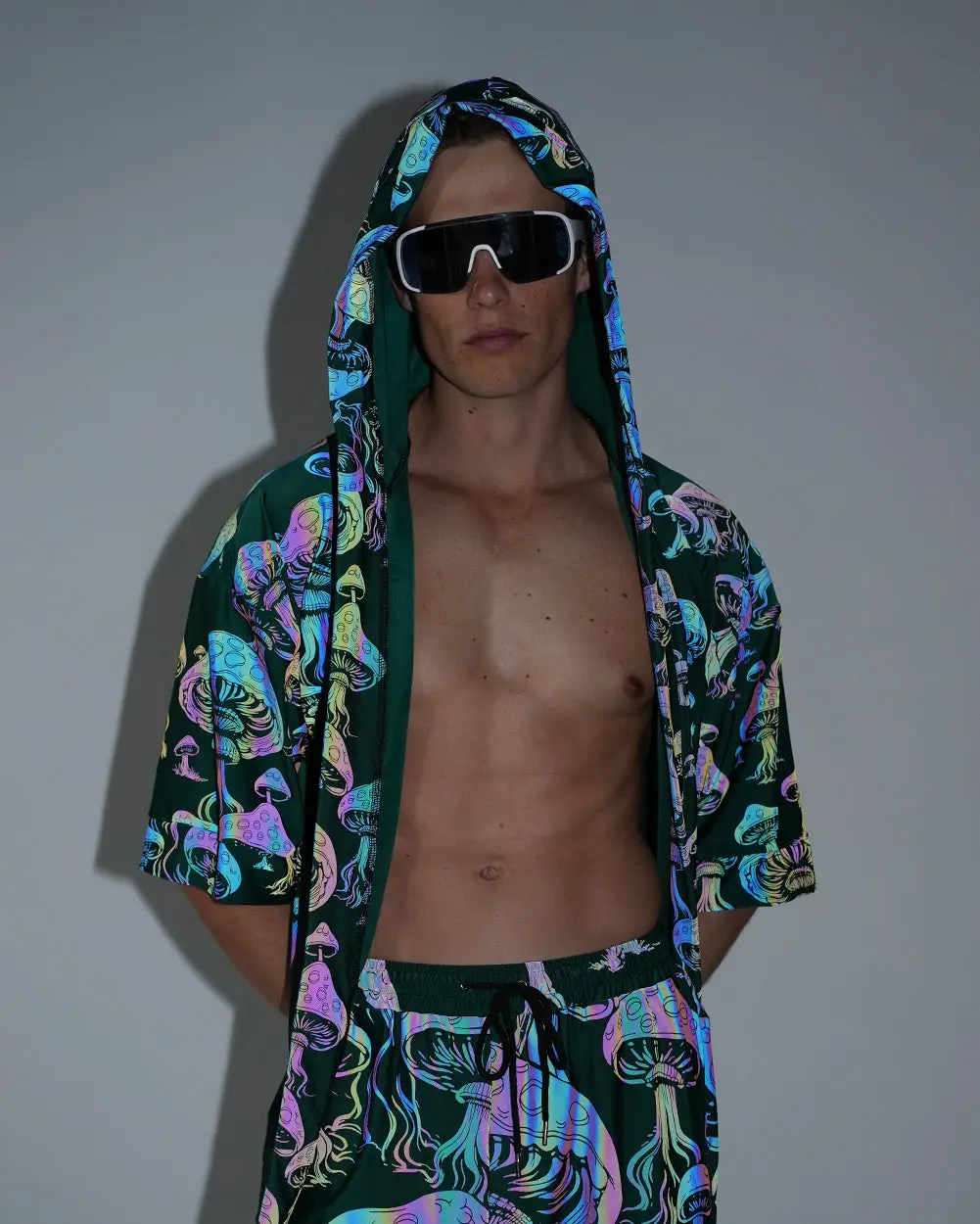 Secret of Life Mushroom Green Reflective Robe
