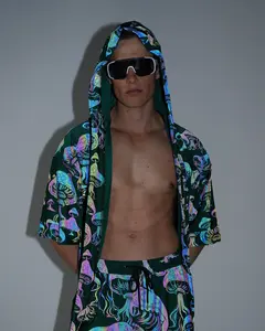 Secret of Life Mushroom Green Reflective Robe